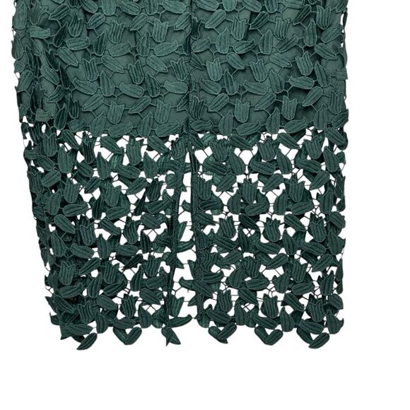 Bardot Green Gemma Lace Halter Cocktail Midi Dress | Size S - Picture 5 of 12